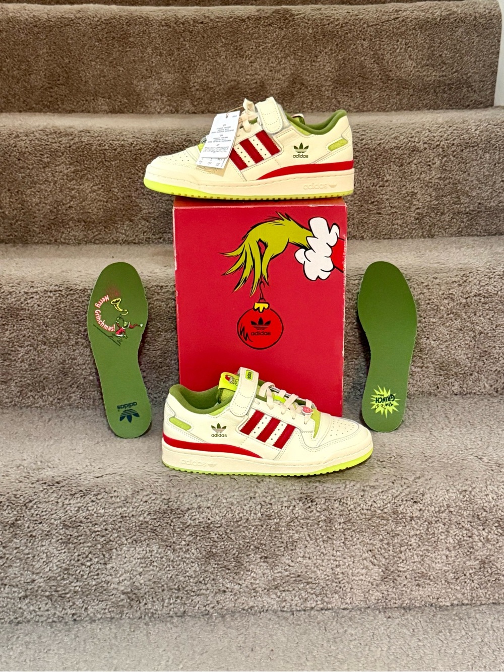 NWT Adidas Forum Low “Grinch”
